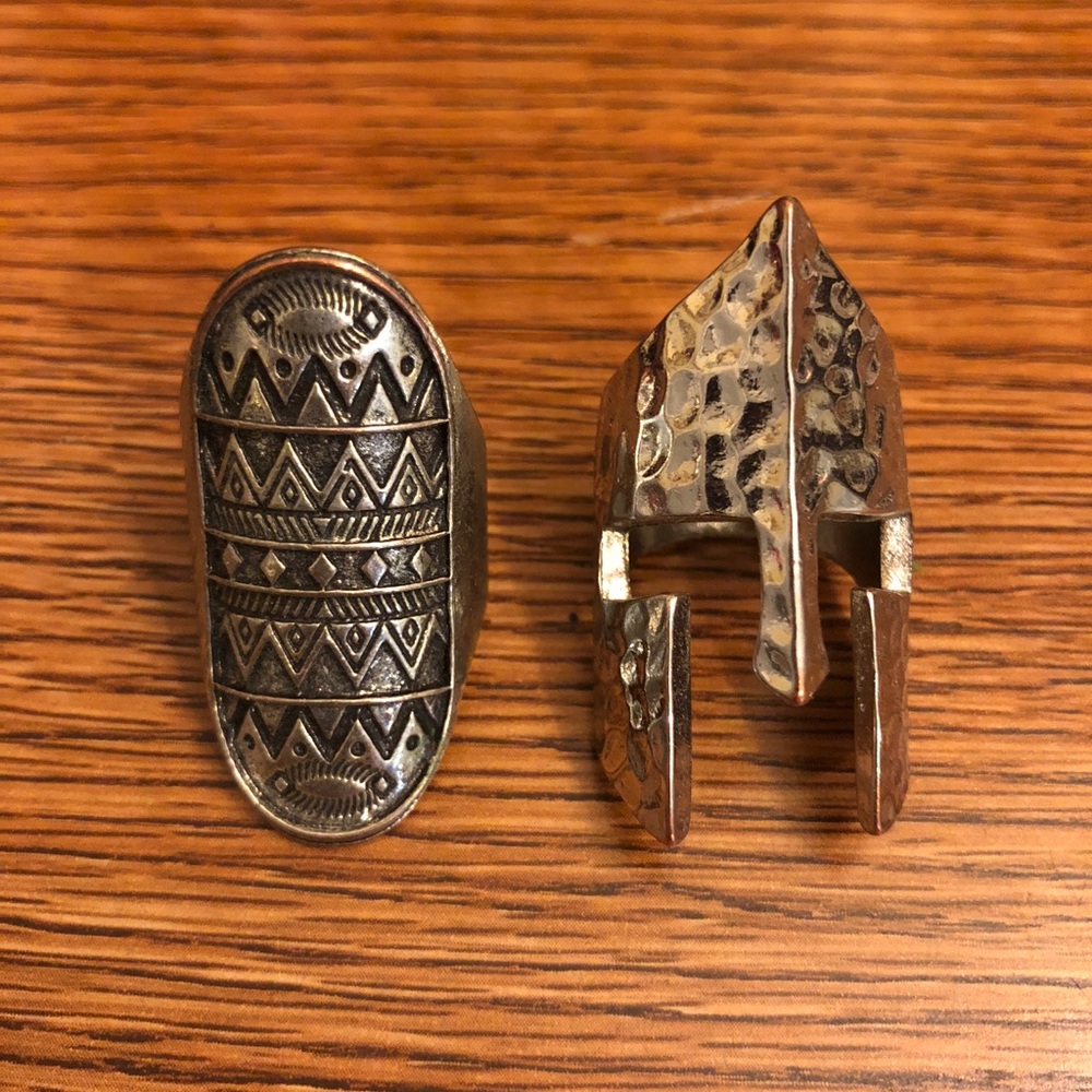 Large Silver Rings - Two for $6